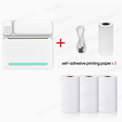 Portable Mini Printer Thermal Label Printer Sticker Inkless HD Pocket Printers for Phone Bluetooth Miniprint Printing Photo