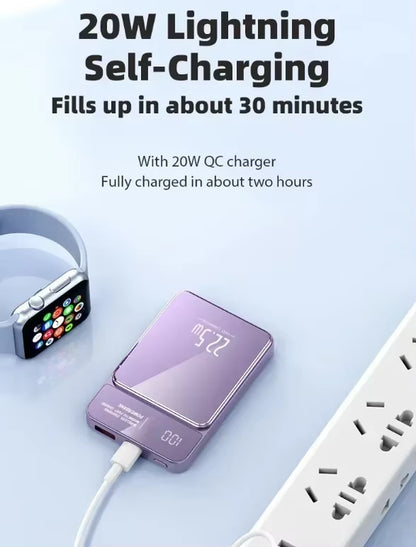 Xiaomi Power Bank 50000Mah Wireless Magnetic Power Bank Magsafe Super Fast Charging Suitable for Iphone Lenovo Samsung Huawei