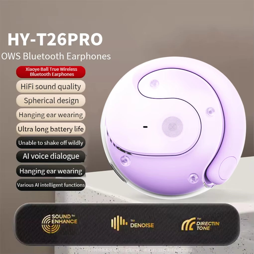 HYUNDAI HY-T26 Pro OWS Earphones Wireless BT5.4 AI Translation Headphones HIFI Sound 4 Translation Mode Earbuds HD Call