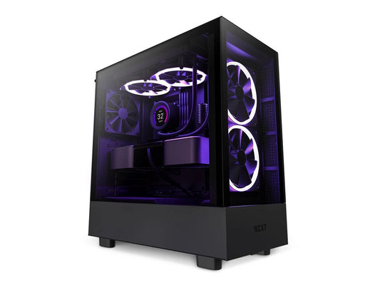 H5 Elite - All Black CC-H51EB-01 Black SGCC Steel, Tempered Glass ATX, Micro-Atx, Mini-Itx Computer Cases