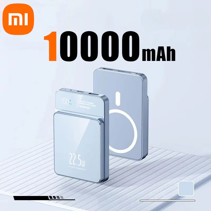 Xiaomi Power Bank 50000Mah Wireless Magnetic Power Bank Magsafe Super Fast Charging Suitable for Iphone Lenovo Samsung Huawei