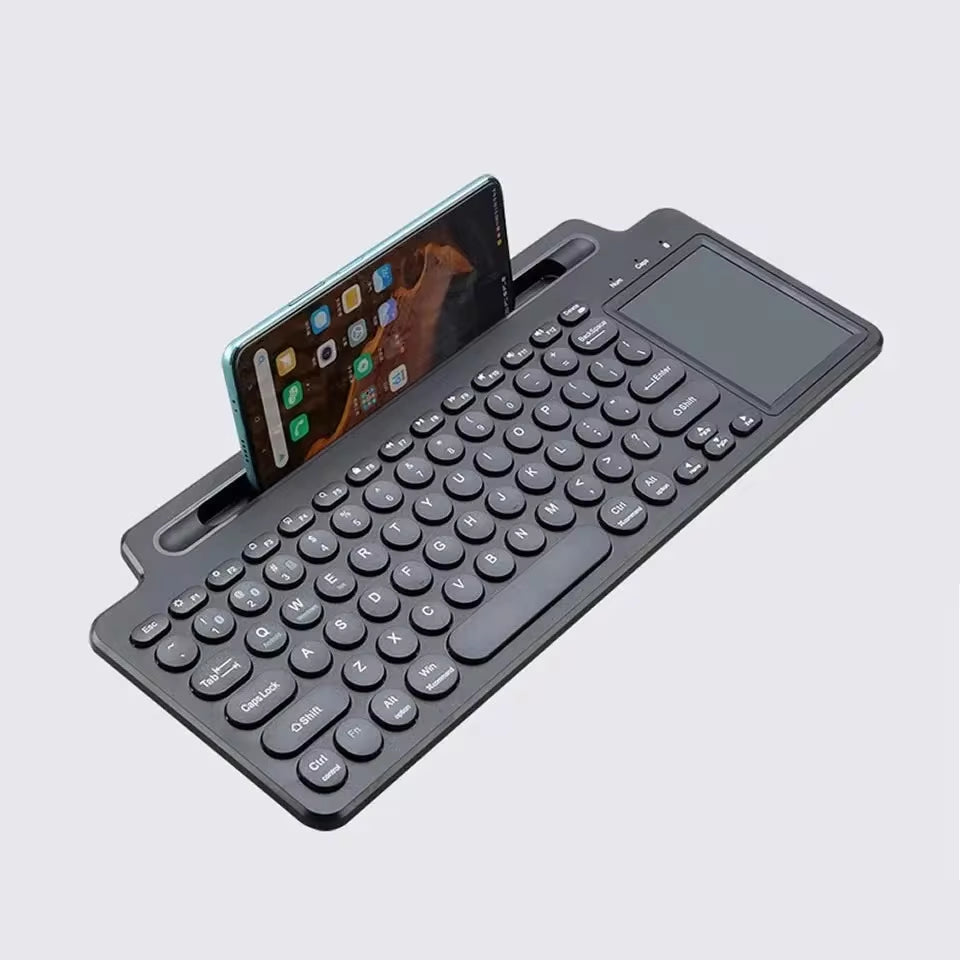 Bluetooth Keyboard 2.4G Wireless Keyboard with Touchpad Card Slot Keyboard for Laptop Tablet Android IOS Ipad Gaming Keyboard